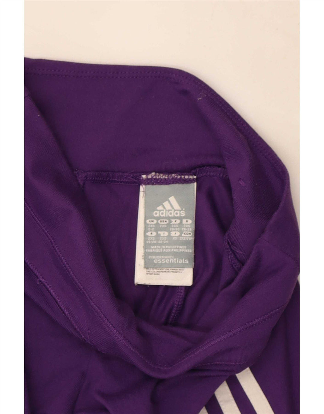 Damskie legginsy Adidas Climalite UK 0/2 2XS Fioletowy poliester