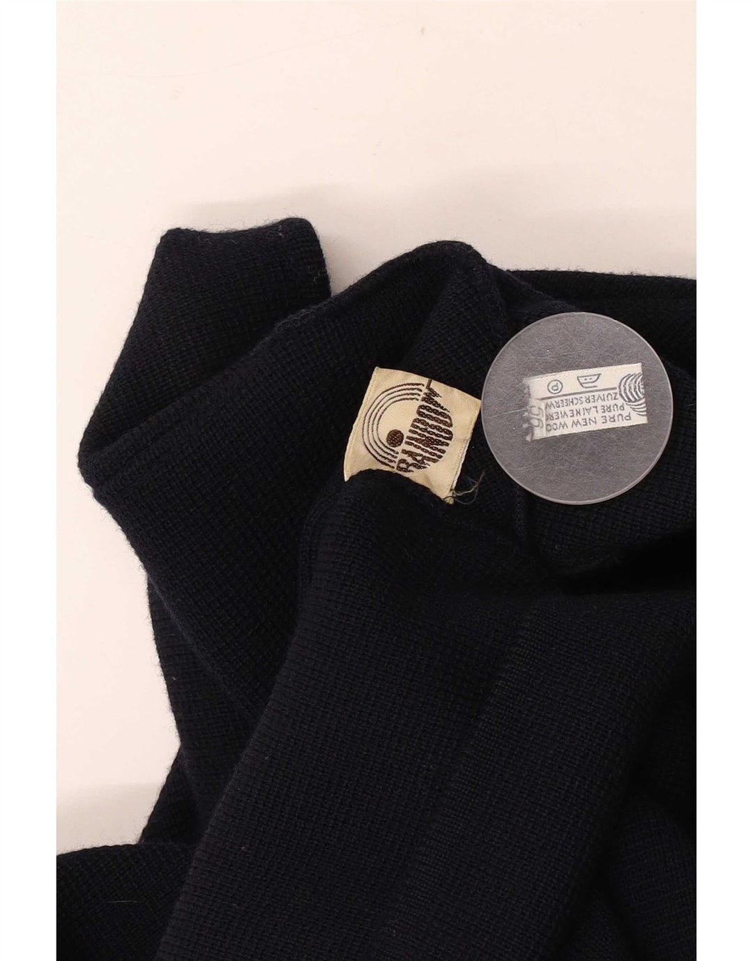 Tęczowy męski sweter rozpinany z podwójnymi piersiami IT 56 XL granatowy