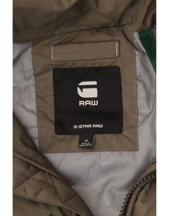 Męska wyściełana kamizelka G-Star UK 38, średni khaki, poliester