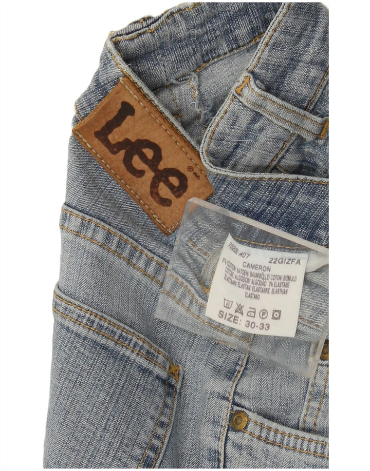 Damskie jeansy LEE Cameron Straight W30 L33 Niebieskie bawełniane