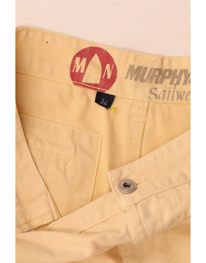 Męskie spodenki Chino Murphy & Nye W34, duże, beżowe, bawełniane