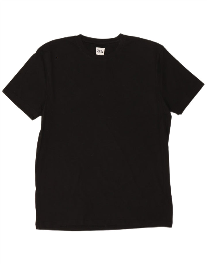 Męski T-shirt ZARA Slim Fit Top XL, czarny