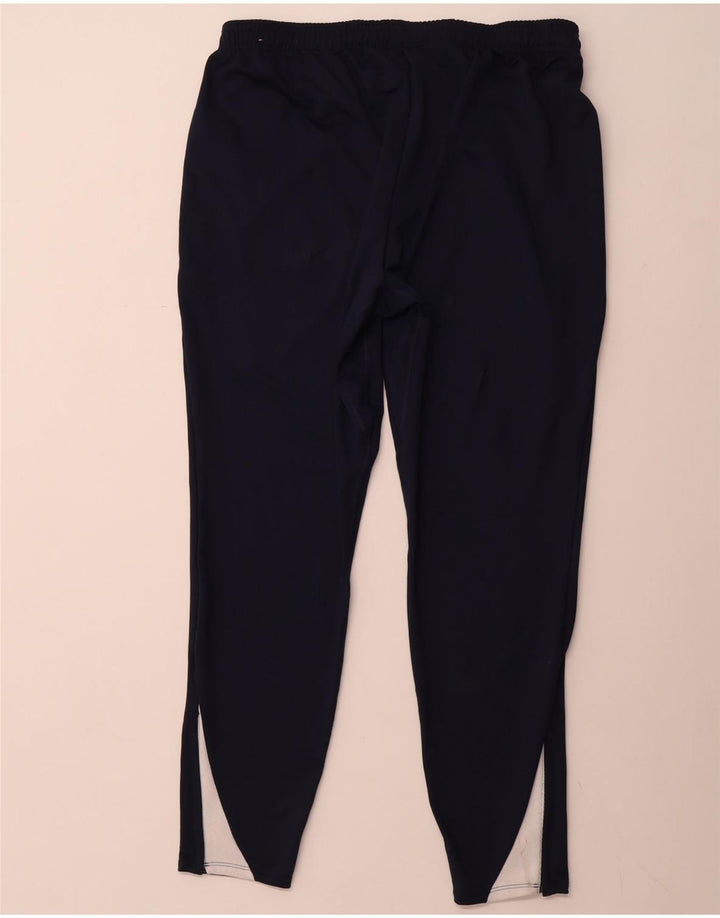 Męskie spodnie dresowe NIKE Dri Fit Slim Fit, duży granatowy poliester