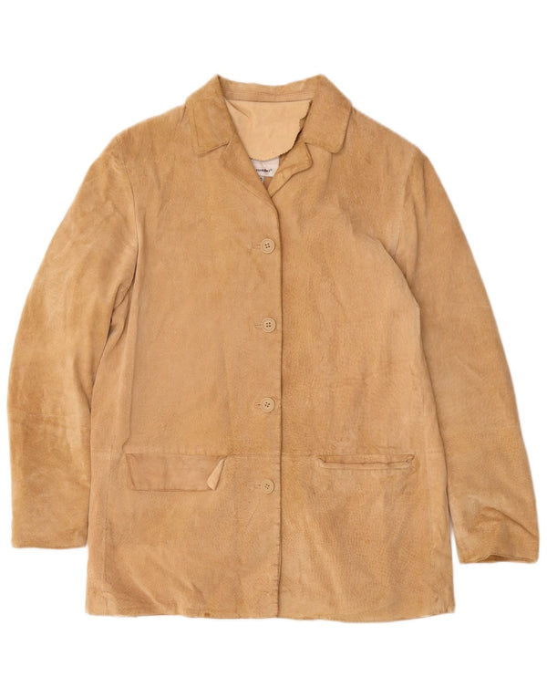 Conbipel Damska oversize'owa marynarka zapinana na 4 guziki IT 40 Small Beige