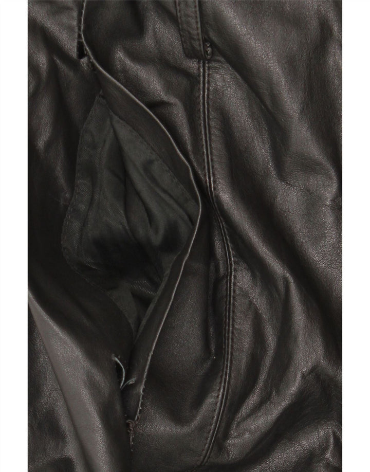 Damski płaszcz skórzany Klima UK 10, mały, czarny