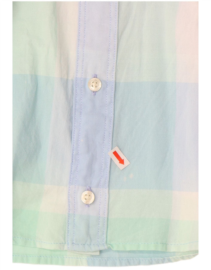 LEE Męska koszula z krótkim rękawem o regularnym kroju, średniej wielkości, wielokolorowa, bawełniana w kratkę