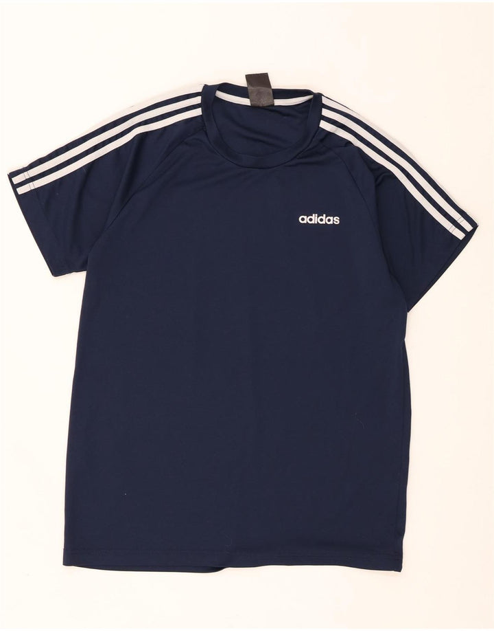 Adidas Męska koszulka Climalite Top Medium Granatowy Poliester