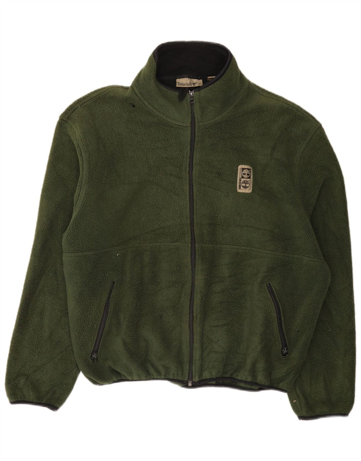 Męska kurtka polarowa Timberland UK 40, duża, zielona, poliestrowa