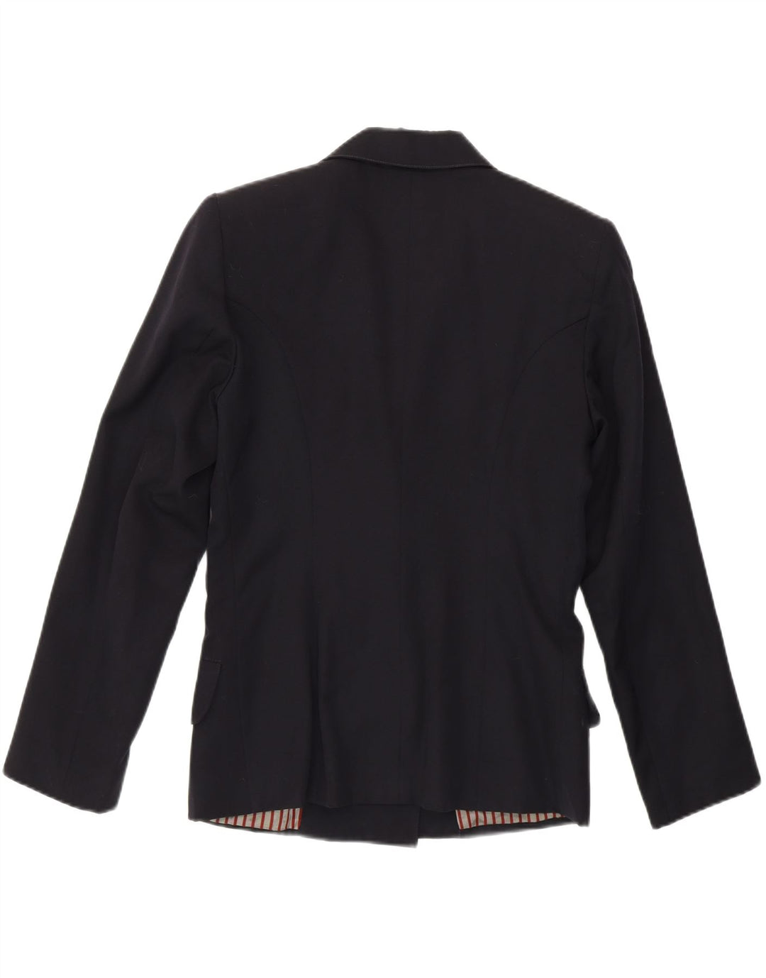BLUMARINE Womens Double Breasted Blazer Jacket IT 42 Medium Navy Blue Wool Vintage Blumarine and Second-Hand Blumarine from Messina Hembry 