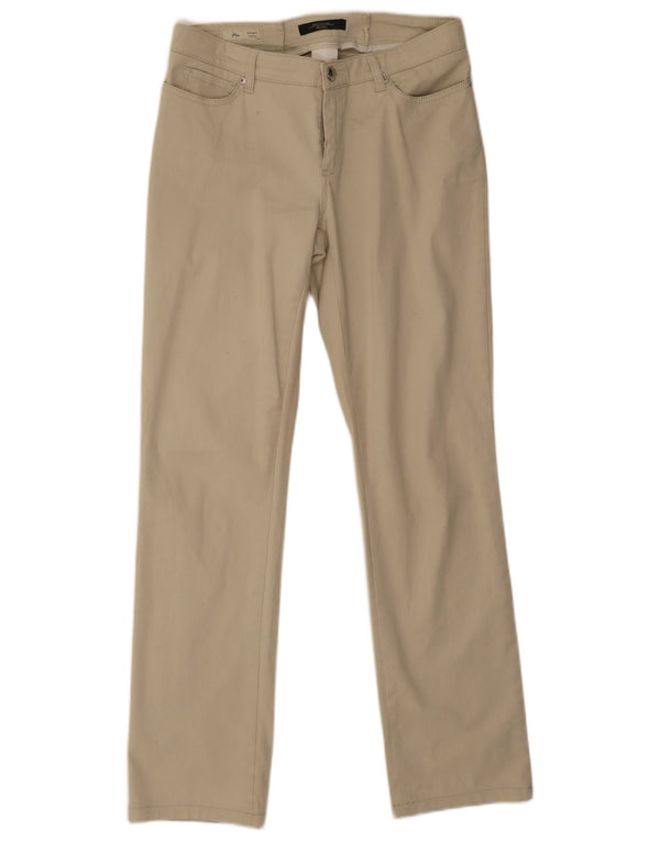 Spodnie damskie Max Mara Weekend Straight Casual UK 12 Medium W30 L30 Beżowe