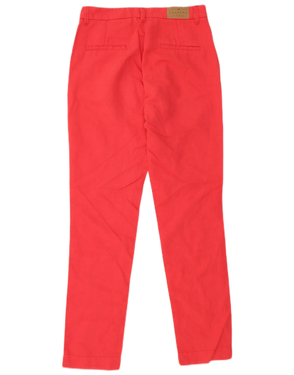 Carrera Womens Slim Chino Trousers IT 42 Medium W28 L31 Red Cotton