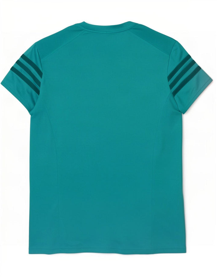 Damska koszulka Adidas Climalite Top UK 8/10 Mały turkusowy poliester