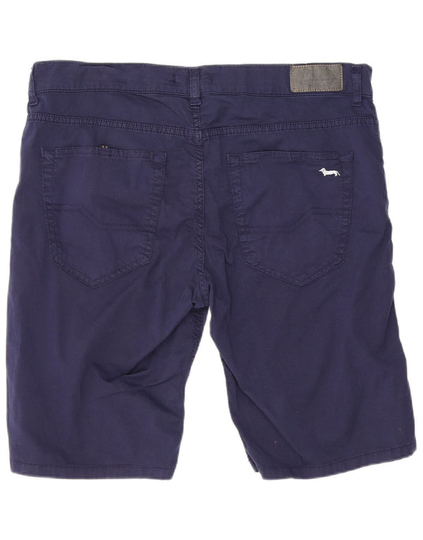 Męskie spodenki codzienne Harmont & Blaine IT 50 Large W34 Granatowa bawełna
