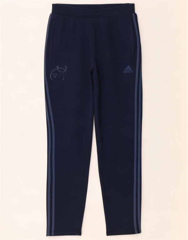 Męskie spodnie dresowe Adidas Munster Rugby Graphic, średnie granatowe