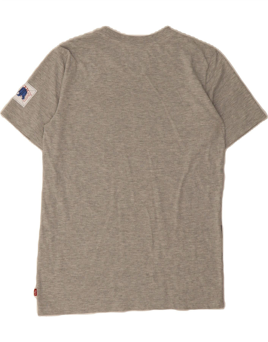 LEVI'S Boys Graphic T-Shirt Top 15-16 Years XL Grey Vintage Levi's and Second-Hand Levi's from Messina Hembry 
