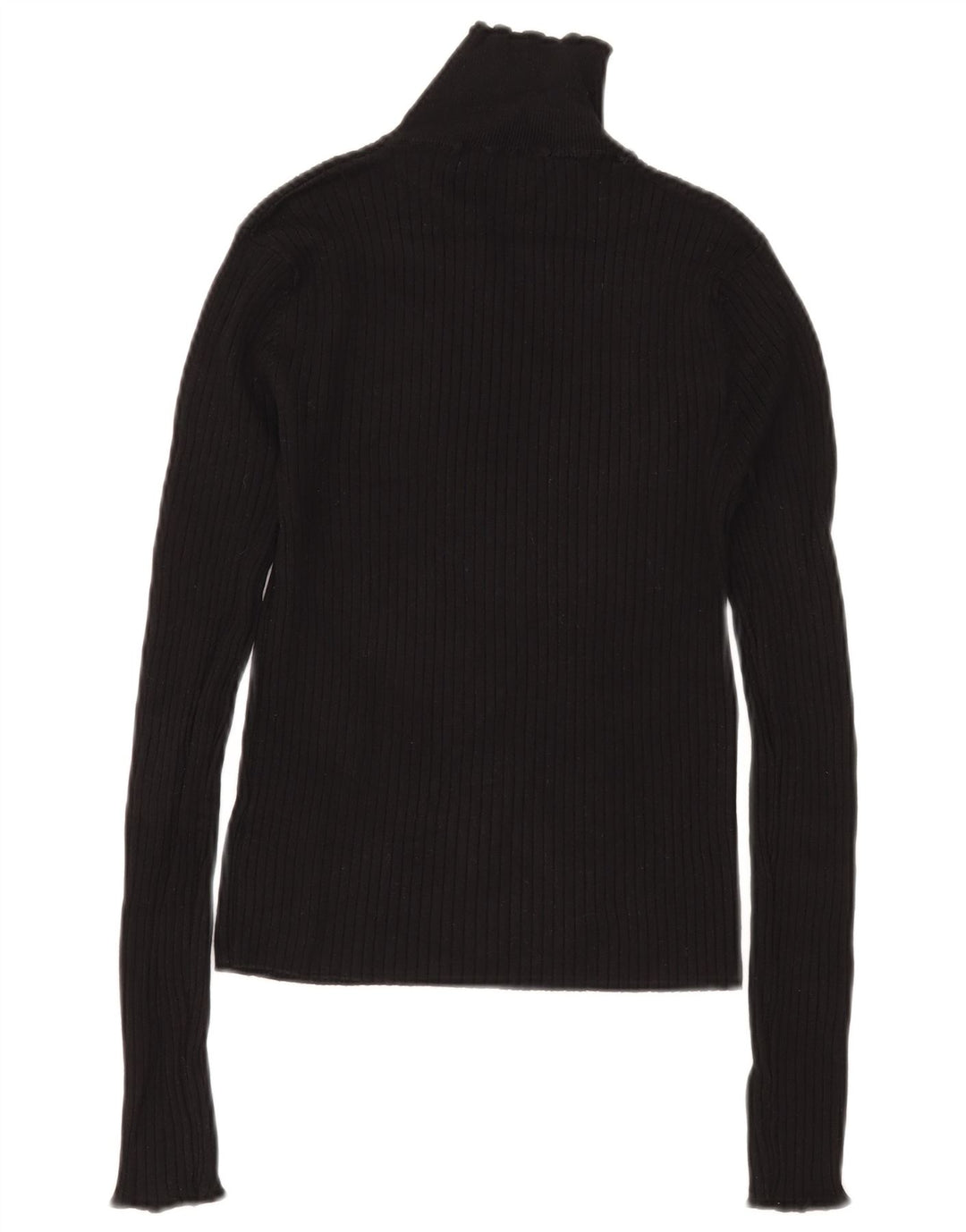 Damski sweter z golfem Zara UK 12 Średnia czarna wiskoza