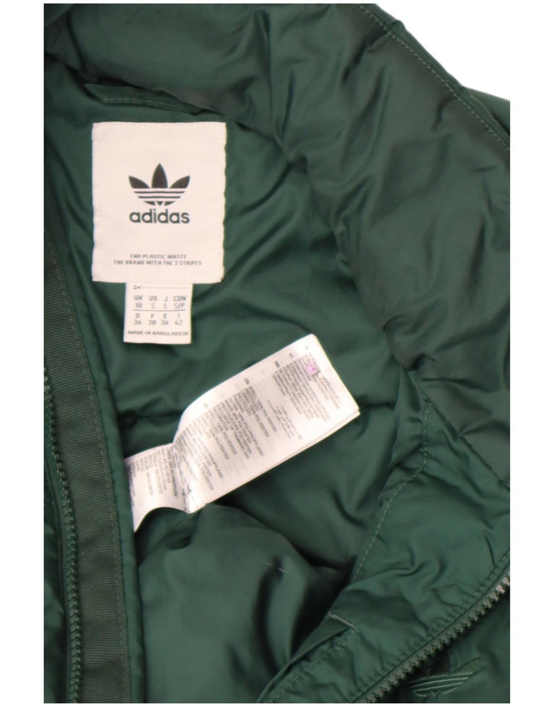 Damska kurtka oversize Adidas Adidas UK 10 Small Green Polyester