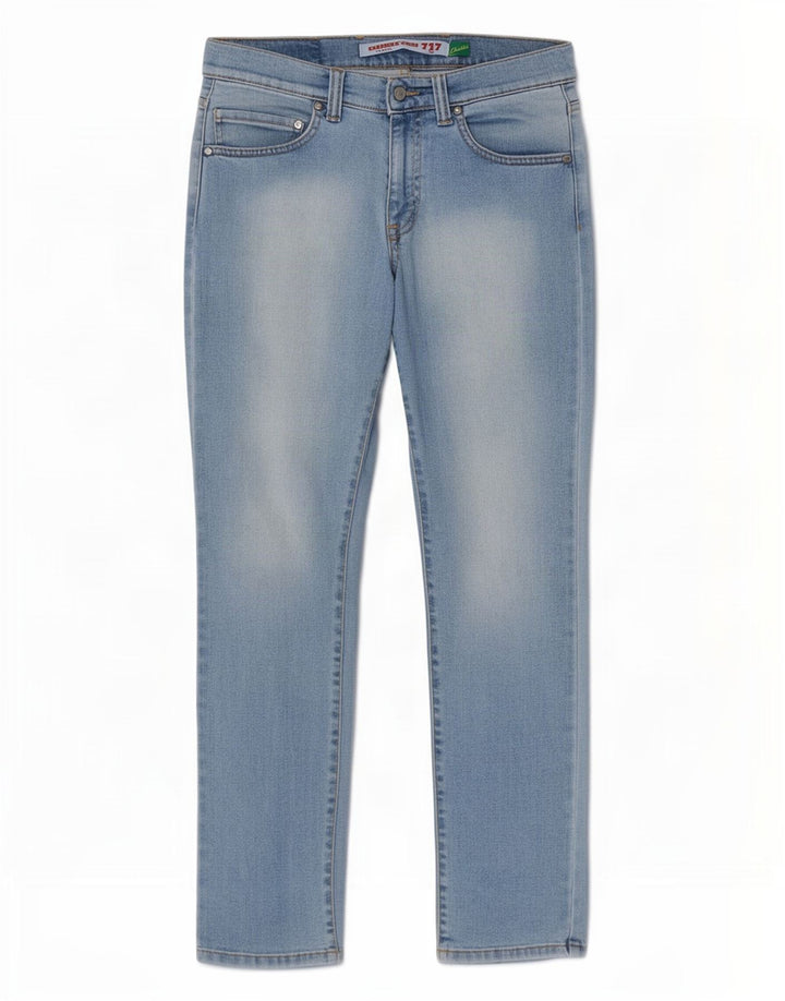 Carrera Męskie 717 Slim Jeans W33 L31 Niebieska bawełna