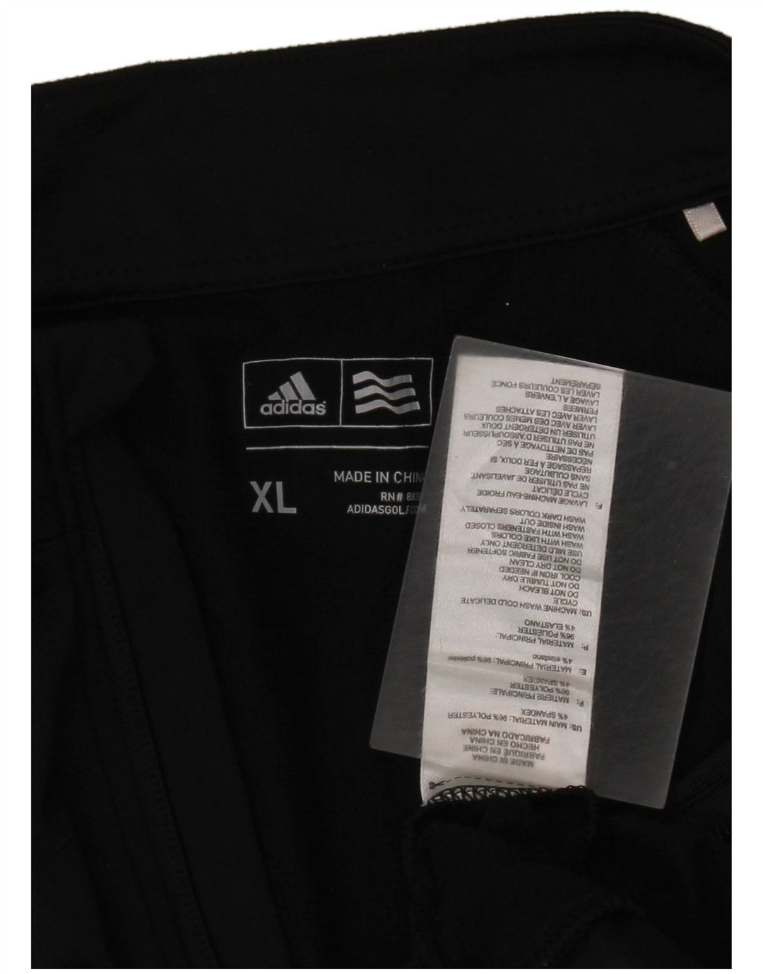 Adidas Męska bluza z zamkiem błyskawicznym XL Czarny poliester