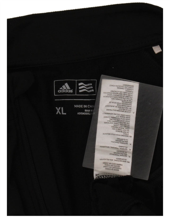 Adidas Męska bluza z zamkiem błyskawicznym XL Czarny poliester