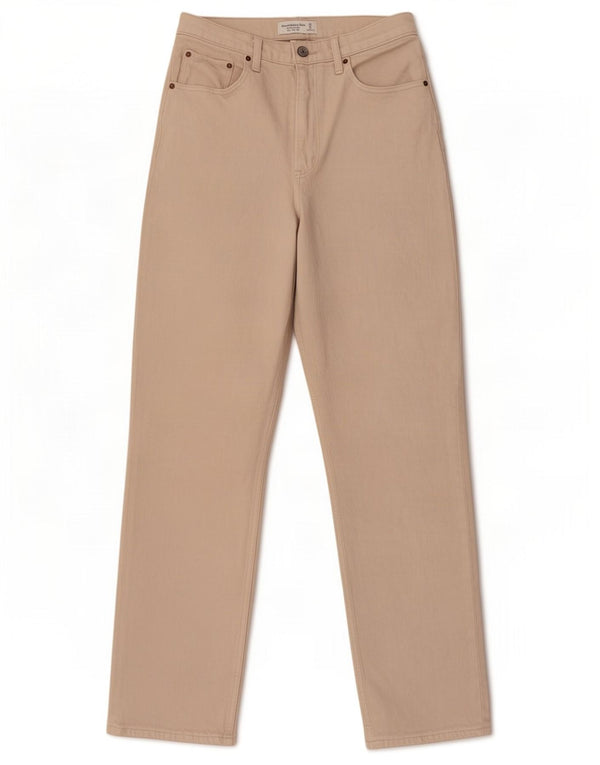 Dżinsy Damskie Abercrombie & Fitch US 6 Medium W28 L31 Beżowe Lata 90-te