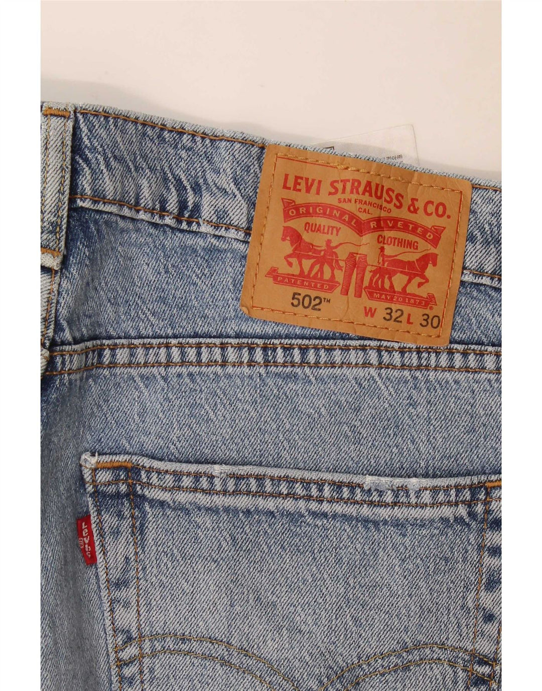 Męskie jeansy Levi's 502 Tapered W32 L30 Niebieskie bawełniane
