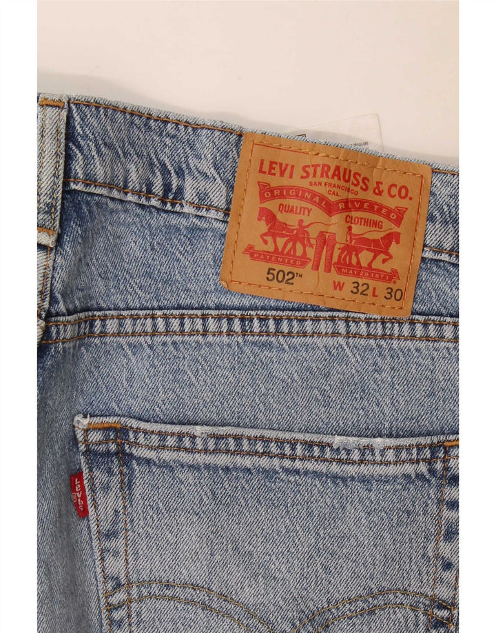 Męskie jeansy Levi's 502 Tapered W32 L30 Niebieskie bawełniane