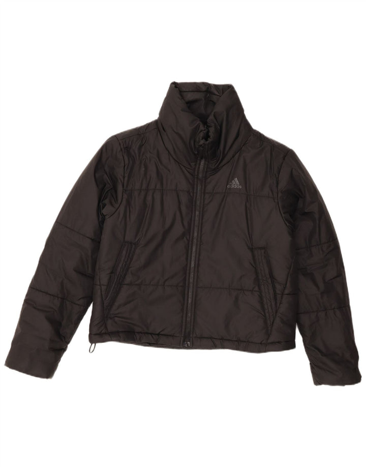 Damska kurtka Adidas Graphic Oversized Padded Jacket UK 4/6 XS Czarny poliester