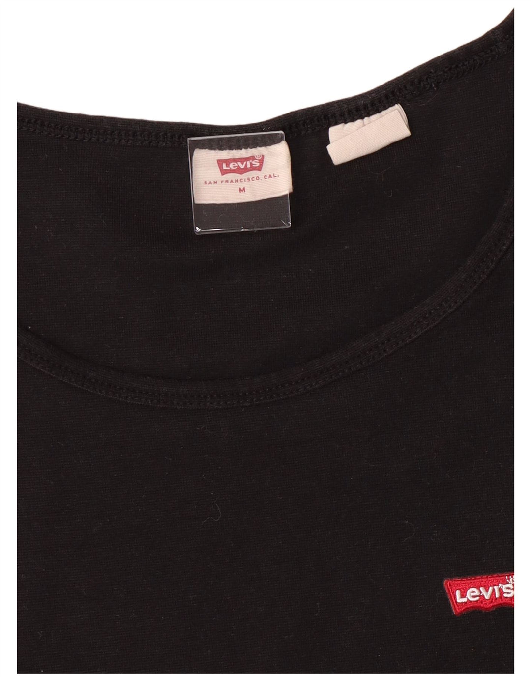 LEVI'S Womens T-Shirt Top UK 12 Medium Black