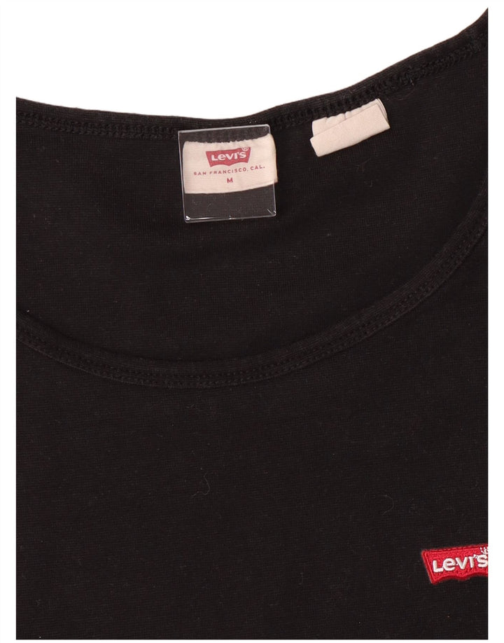 LEVI'S Womens T-Shirt Top UK 12 Medium Black