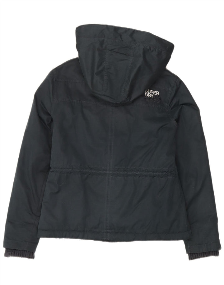 Damska kurtka wiatrówka Superdry Windparka UK 16, duża, granatowa