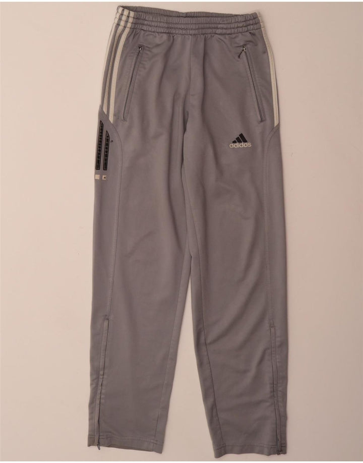 Męskie spodnie dresowe ADIDAS UK 34/36, małe, szare, poliestrowe
