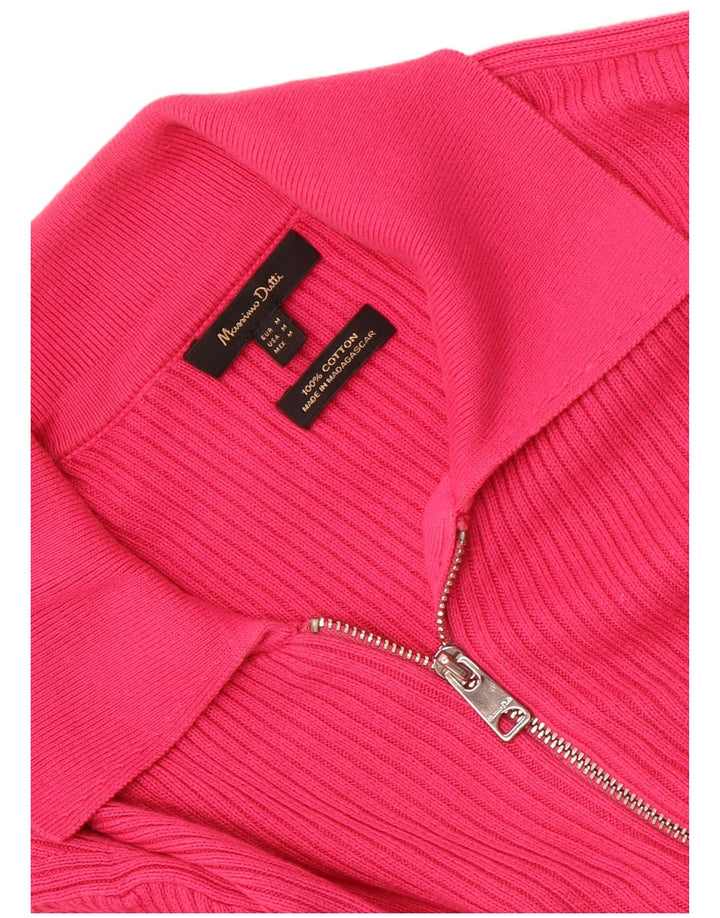 Sweter damski Massimo Dutti UK 12, średni, różowy, bawełniany