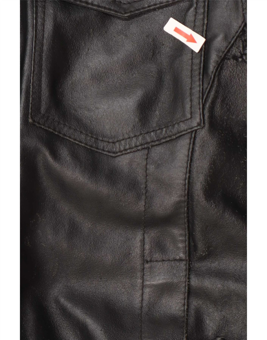 Vintage Mens Leather Flight Aviator Jacket UK 40 Large Black
