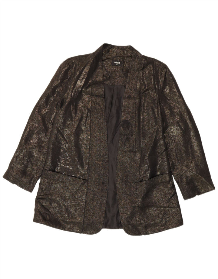 Damska marynarka z odkrytymi rękawami 3/4 Oasis, UK 8, mała, khaki, poliester