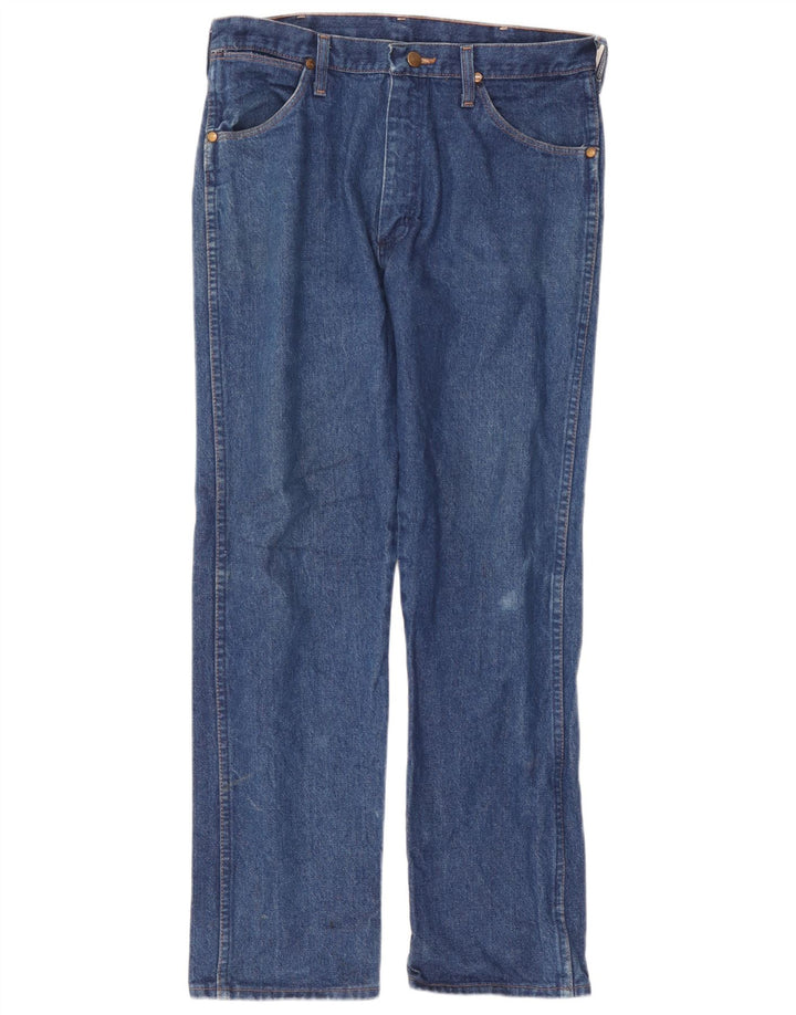Męskie proste dżinsy Wrangler W32 L30 niebieskie