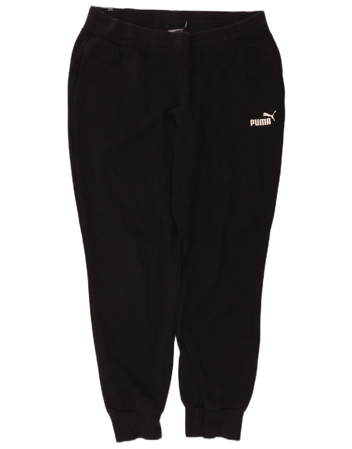Damskie spodnie dresowe Puma Joggers UK 14, duże, czarne, poliestrowe