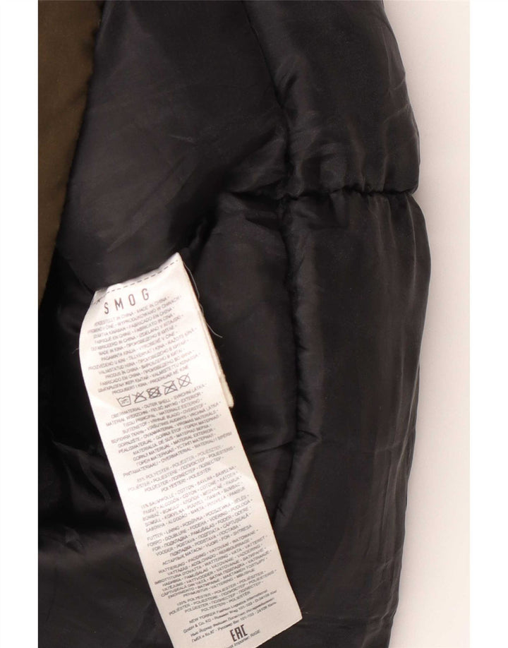 Męska kurtka parka z kapturem Smog UK 42 XL Khaki, poliester
