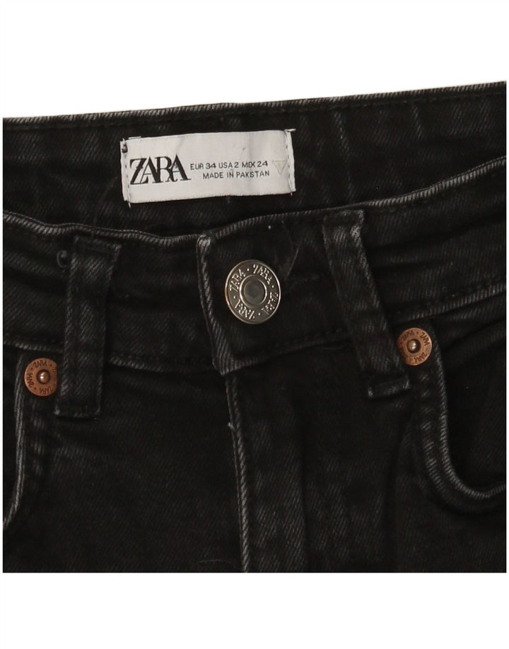 Jeansy damskie Bootcut Zara EU 34 2XS W24 L26 Czarne