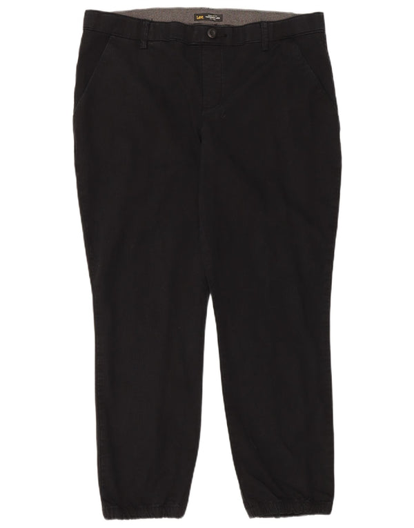 Męskie spodnie chino Lee ze średnim stanem, zwężane US 16 2XL W38 L28 czarne