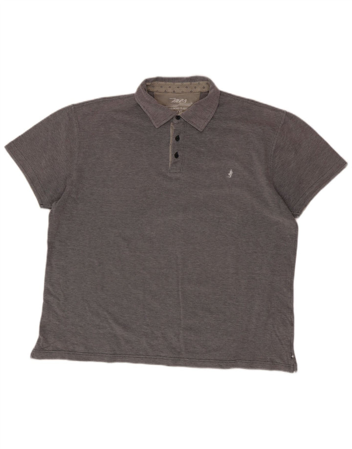 Męska koszulka polo MARLBORO CLASSICS 3XL, szara, bawełniana
