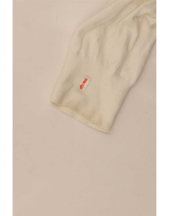 Męski sweter z okrągłym dekoltem Tommy Hilfiger w kolorze średniej bieli
