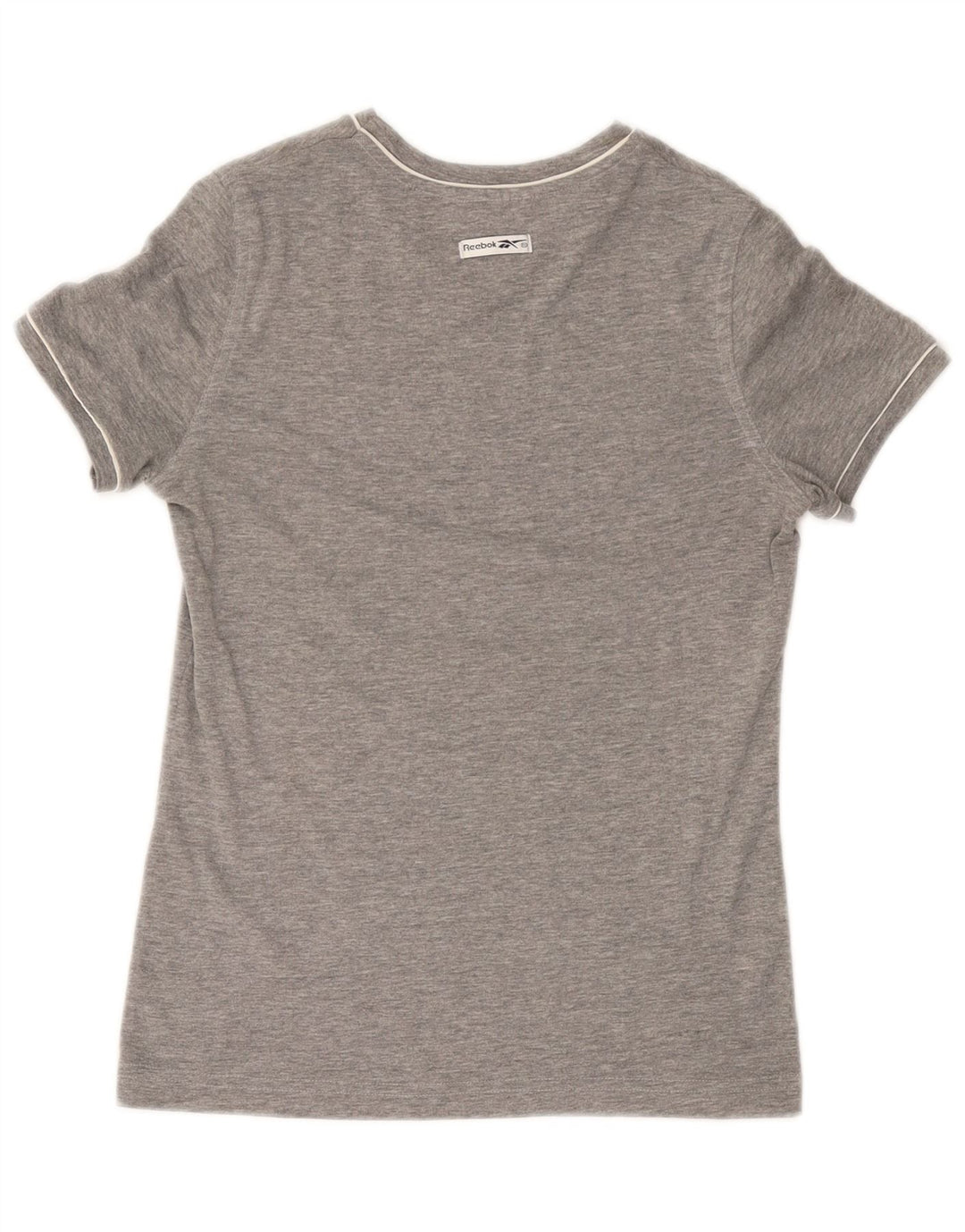 Damska koszulka z grafiką REEBOK Top UK 14, średnia szara bawełna