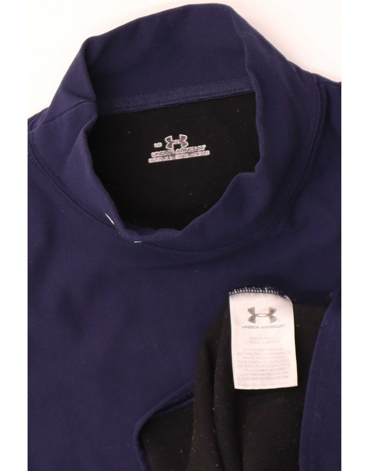 Damska koszulka z długim rękawem Under Armour UK 14, duża, granatowa, nylonowa