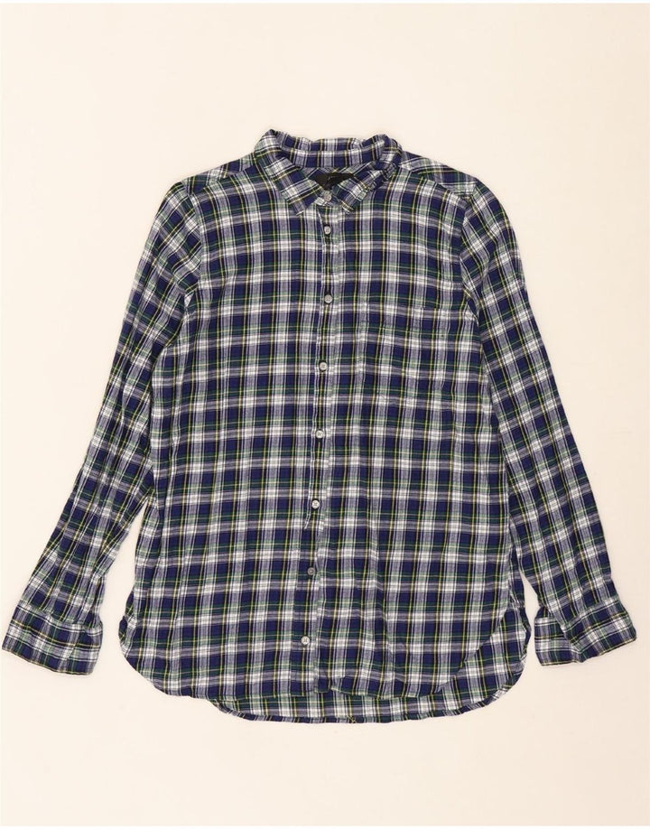 J. CREW Womens Classic Fit Flannel Shirt US 8 Medium Multicoloured Check Vintage J. Crew and Second-Hand J. Crew from Messina Hembry 
