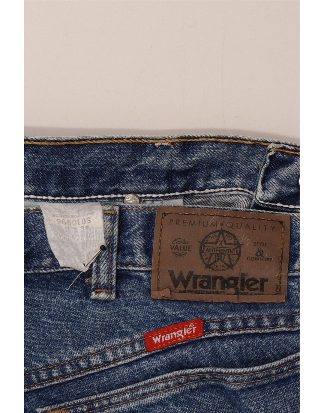 Męskie zwężane jeansy Wrangler W38 L34 niebieskie