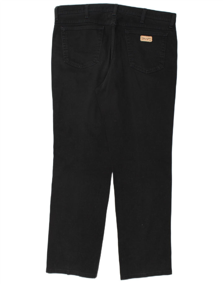 Męskie jeansy WRANGLER Texas Straight W38 L32, czarne, bawełniane