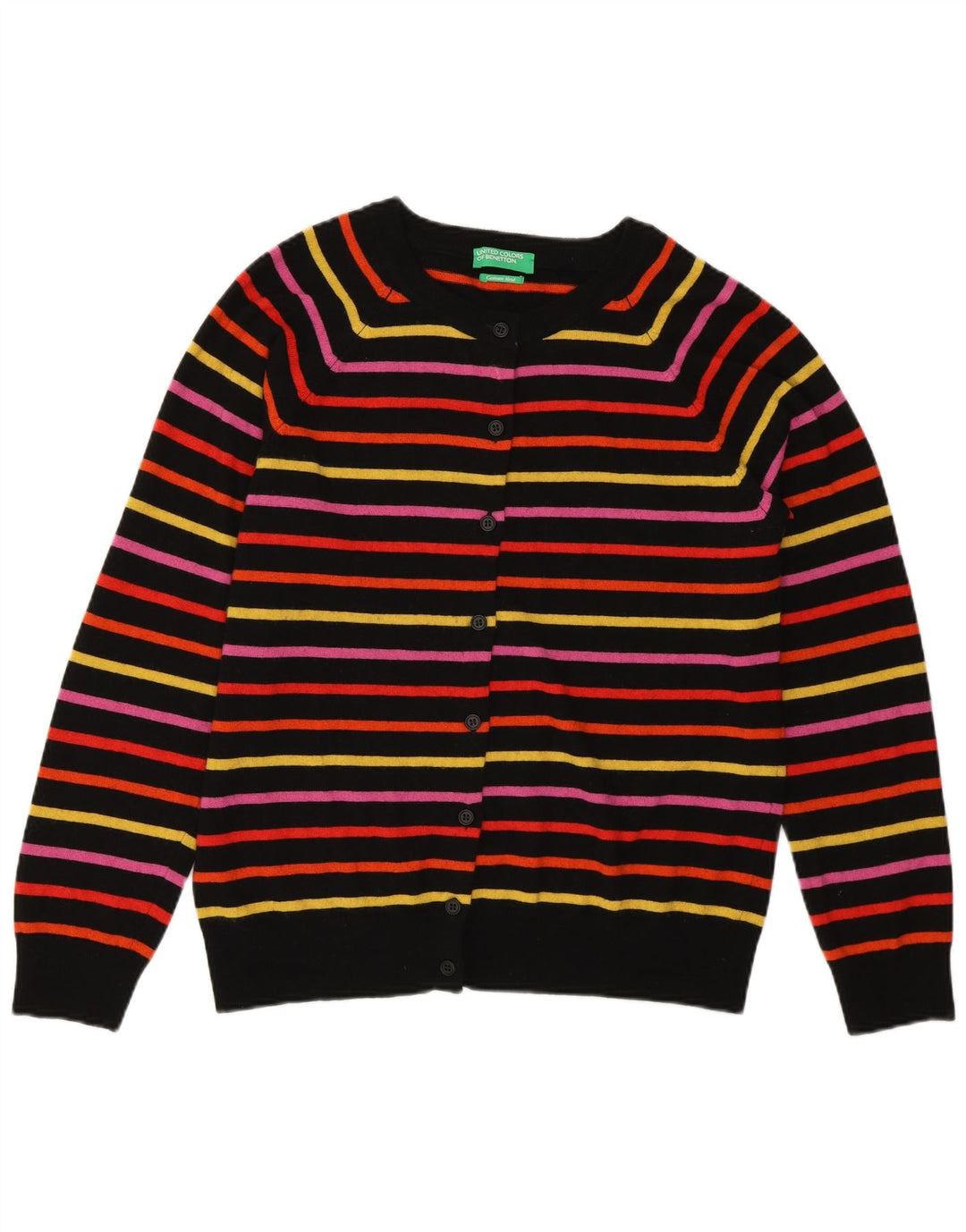 Sweter damski Benetton UK 14 w średnie, wielokolorowe paski