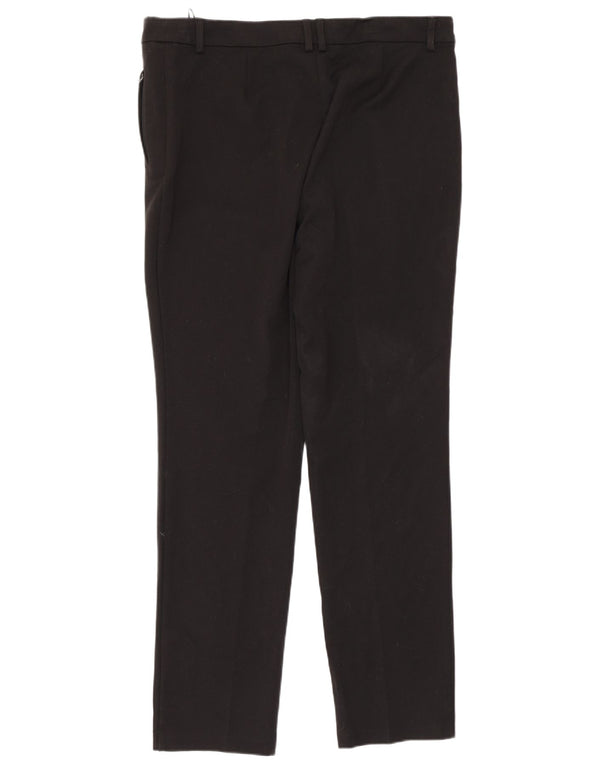 Marks & Spencer Damskie proste spodnie codzienne UK 16 duże W32 L30 czarne