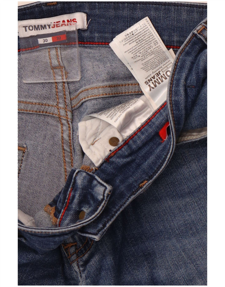 Męskie jeansy slim fit TOMMY HILFIGER W30 L32 Niebieskie, bawełniane
